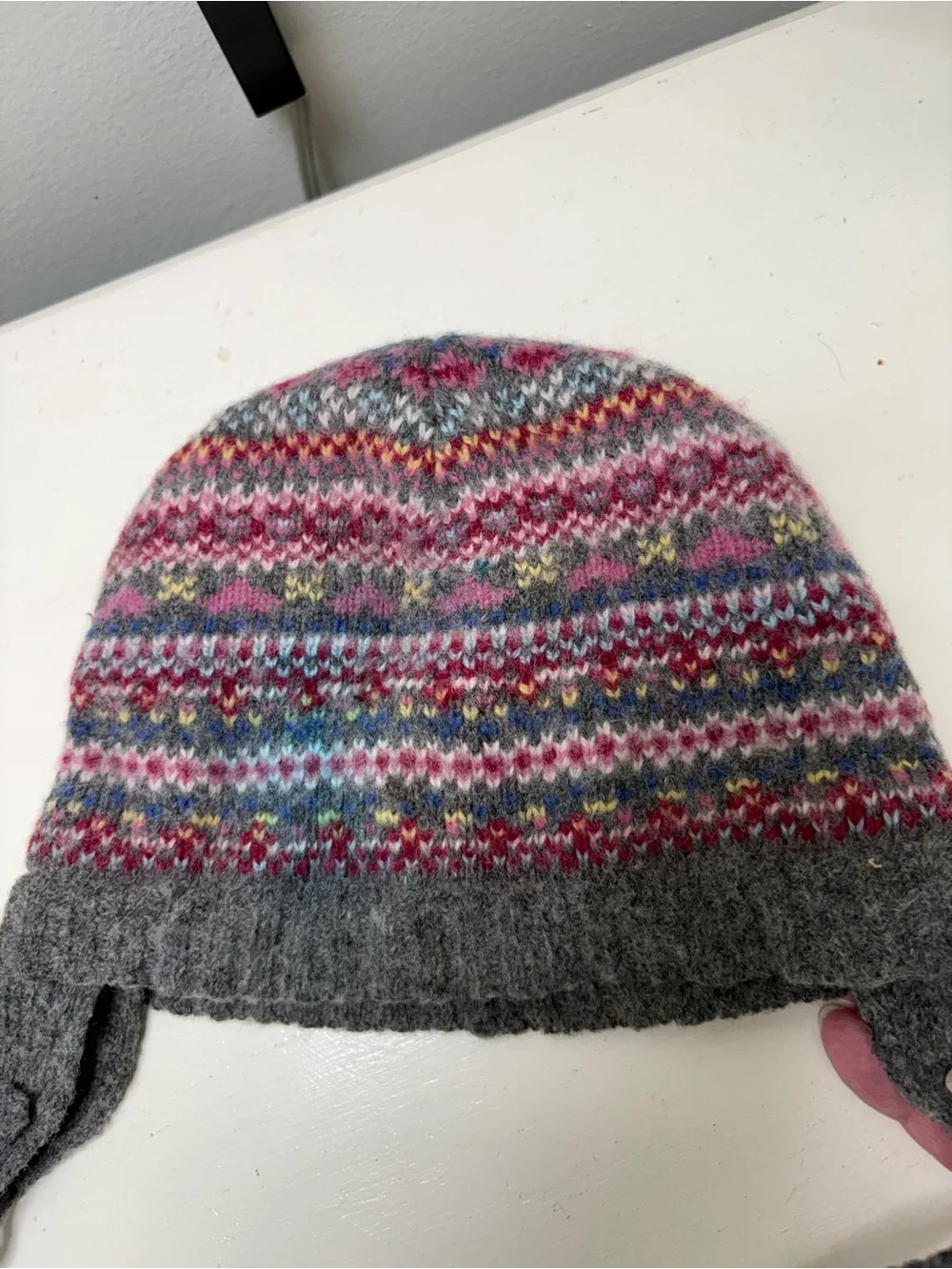 Zara Fair Isle Baby Wool Blend Hat. Infant Size.